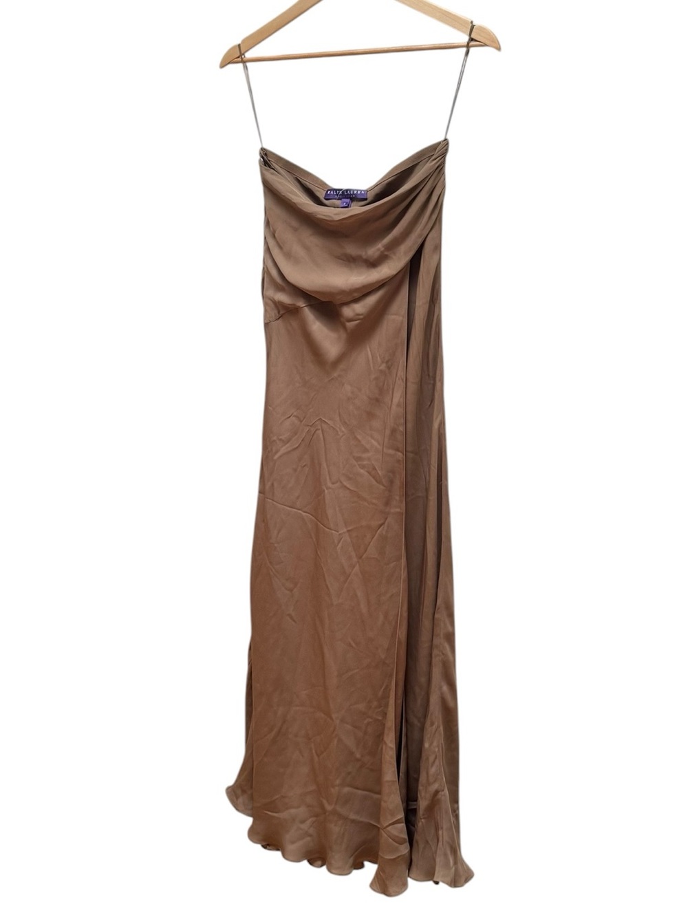 Ralph Lauren Purple Label Vintage Brown Silk Slip Dress - Picture 3 of 16